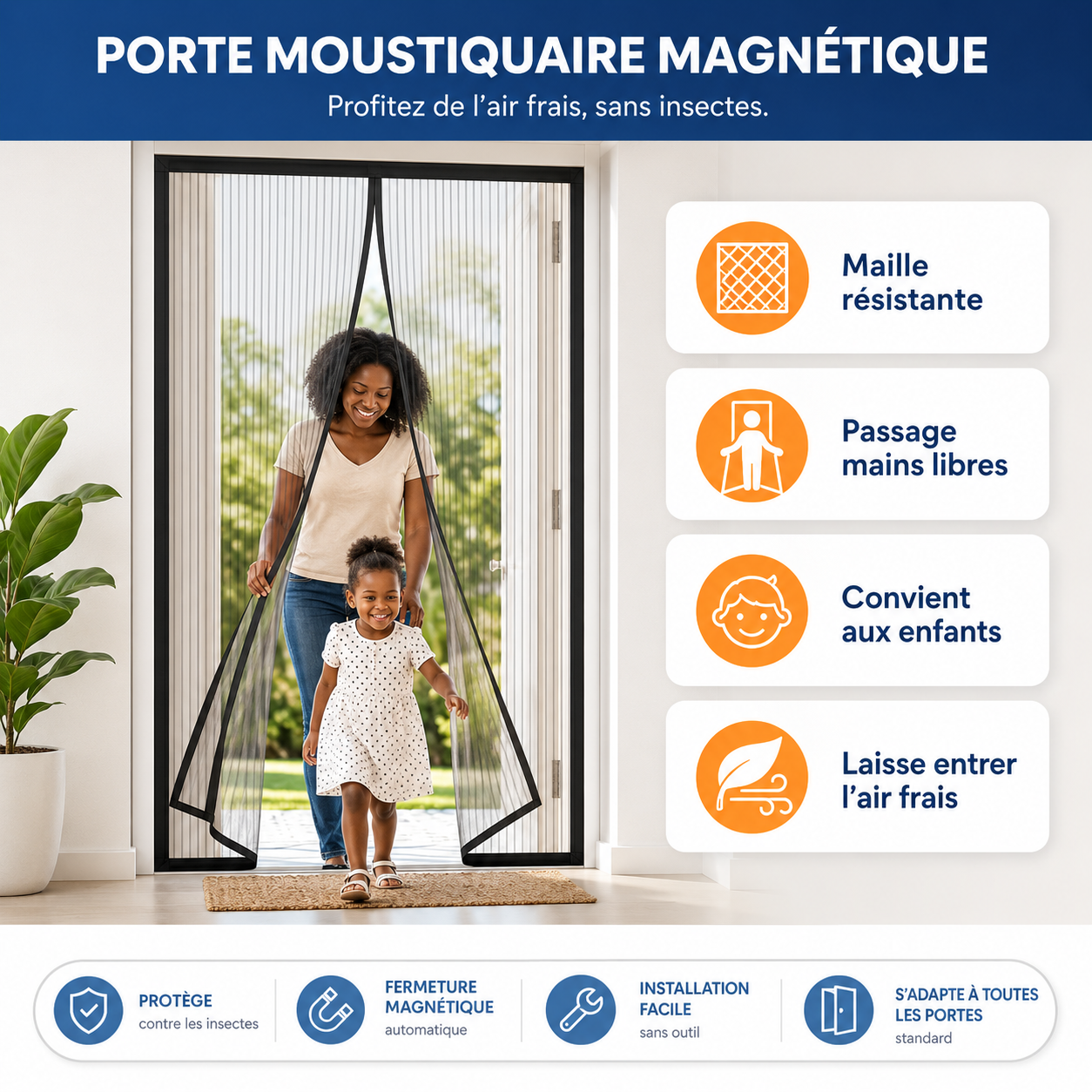 Moustiquaire Magnétique