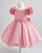 Robe Rose Fleurie – 6 mois à 3 ans