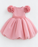 Robe Rose Fleurie – 6 mois à 3 ans
