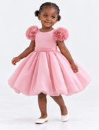 Robe Rose Fleurie – 6 mois à 3 ans