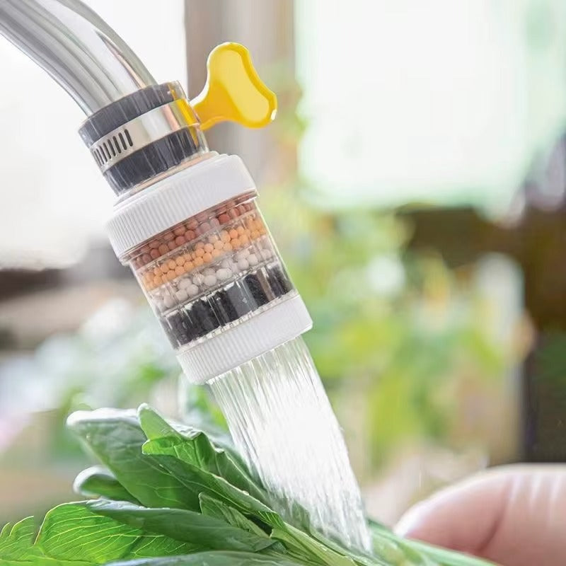 Filtre Purificateur d'Eau pour Robinet – Rotation 360° & Filtration 6 Couches